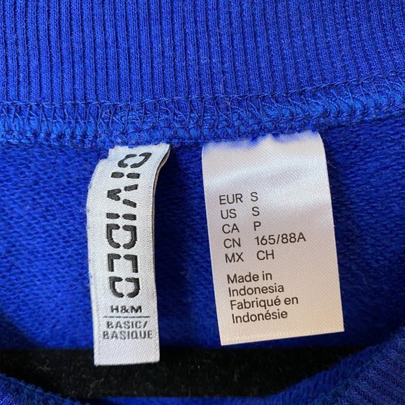 H&M Long Sleeve Crop Top Sweater - 2 Colors - T19 - Picture 3 of 7